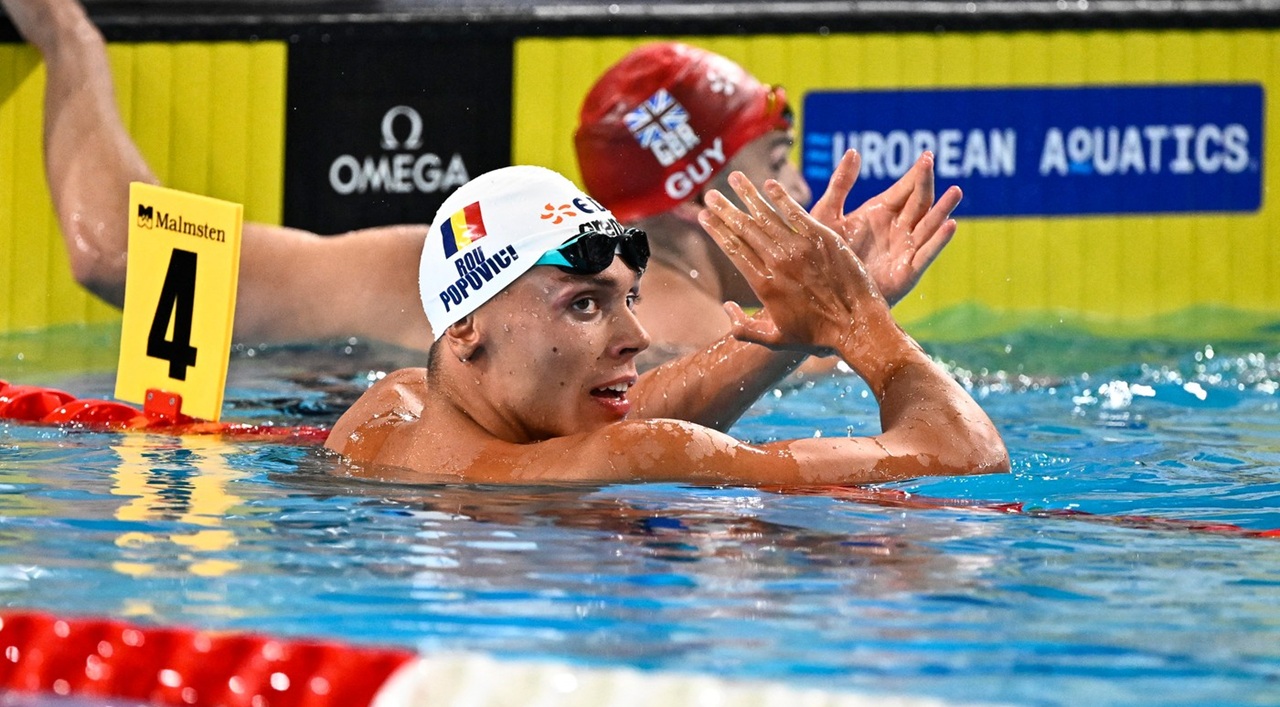 Francezii l-au încoronat pe David Popovici: „REGELE sprintului!”