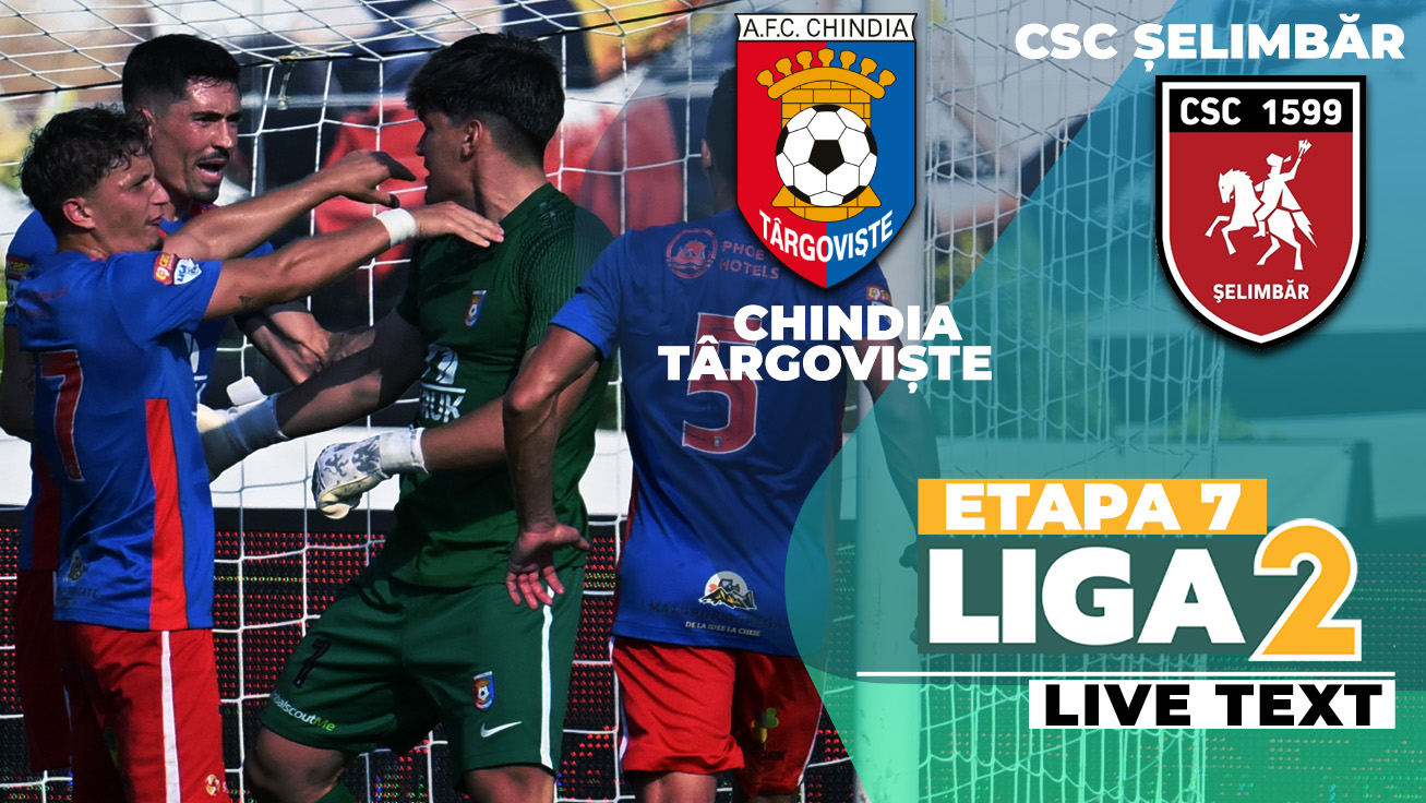 Chindia – CSC Șelimbăr începe la ora 11:00. Cu o victorie, echipa lui Leo Grozavu urcă pe loc calificabil în play-off