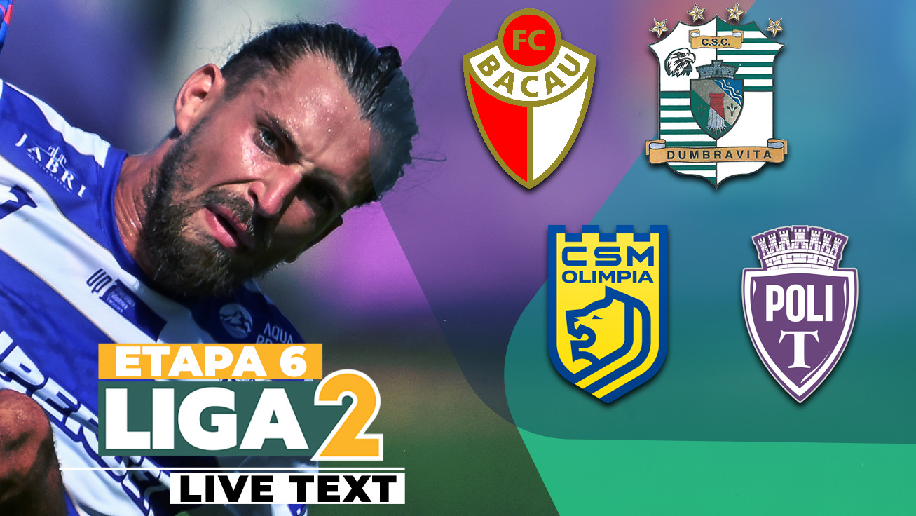FC Bacău – CSC Dumbrăvița se dispută ACUM. Moldovenii sunt neînvinși acasă, bănățenii n-au câștigat în deplasare