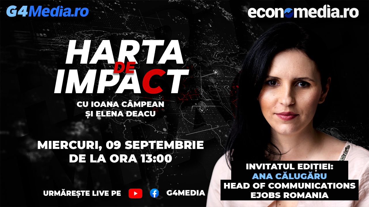 Mai angajează companiile în plină recesiune? Care este situația la zi pe piața muncii? Ana Călugăru, Head of Communications la eJobs Romania, răspunde de la ora 13.00 LIVE în emisiunea „Harta de impact”