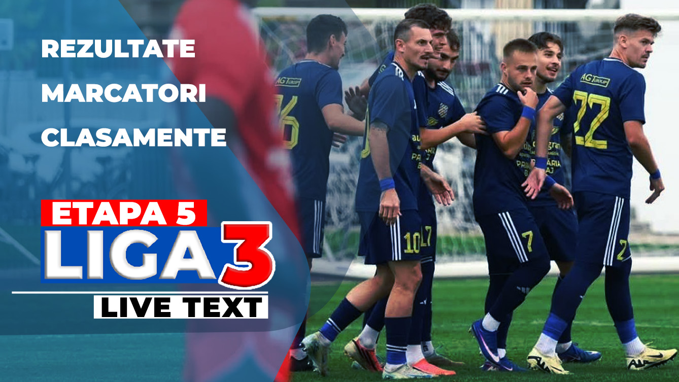 Etapa 5 Liga 3 | ACS CIL Blaj continuă seria perfectă, Progresul Pecica obține scorul zilei. Corona pierde din nou puncte, ACSM Mediaș și Unirea Alba Iulia câștigă la scor
