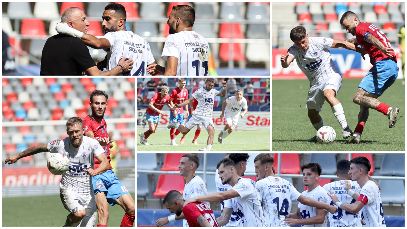 Cetatea a remizat spectaculos cu Steaua, după ce a fost condusă și a revenit după pauză, dar putea pierde la ultima fază. Petre Grigoraș: ”De la agonie la extaz și invers”