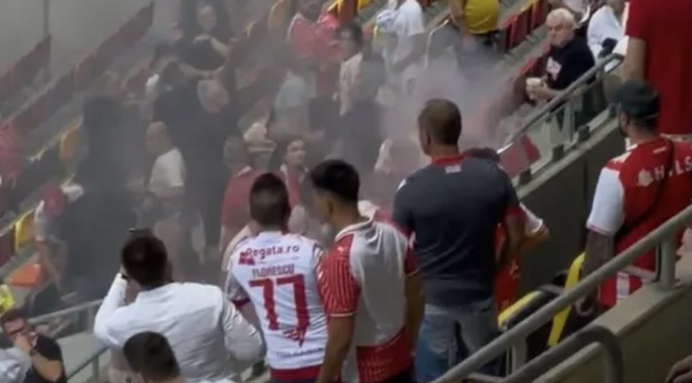 VIDEO Reacția clubului Farul după ce fanii „marinarilor” au aruncat o torță în tribuna dinamovistă și au rănit o femeie