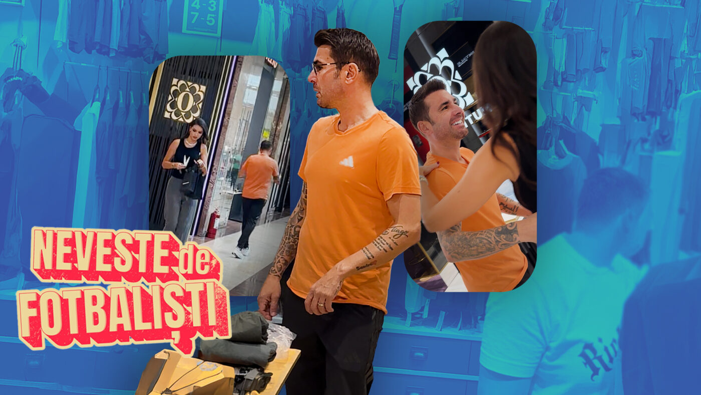 FOTO PAPARAZZI La plimbare cu Sandra și Adrian Mutu prin mall! Moment amuzant cu cei doi și pijamaua pe care bruneta a plătit un pumn de bani