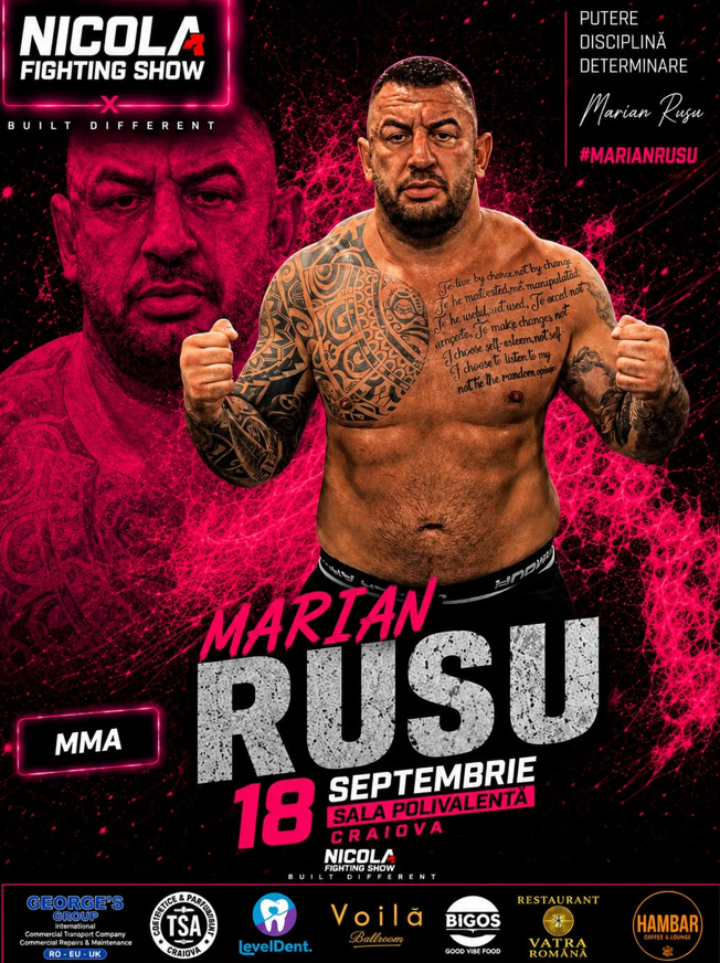 Marian Rusu și Mike Cioacă promit meciuri de senzație în Sala Polivalentă din Bănie! Box, kickboxing și MMA într-o nouă gală marca Nicola Fighting Show