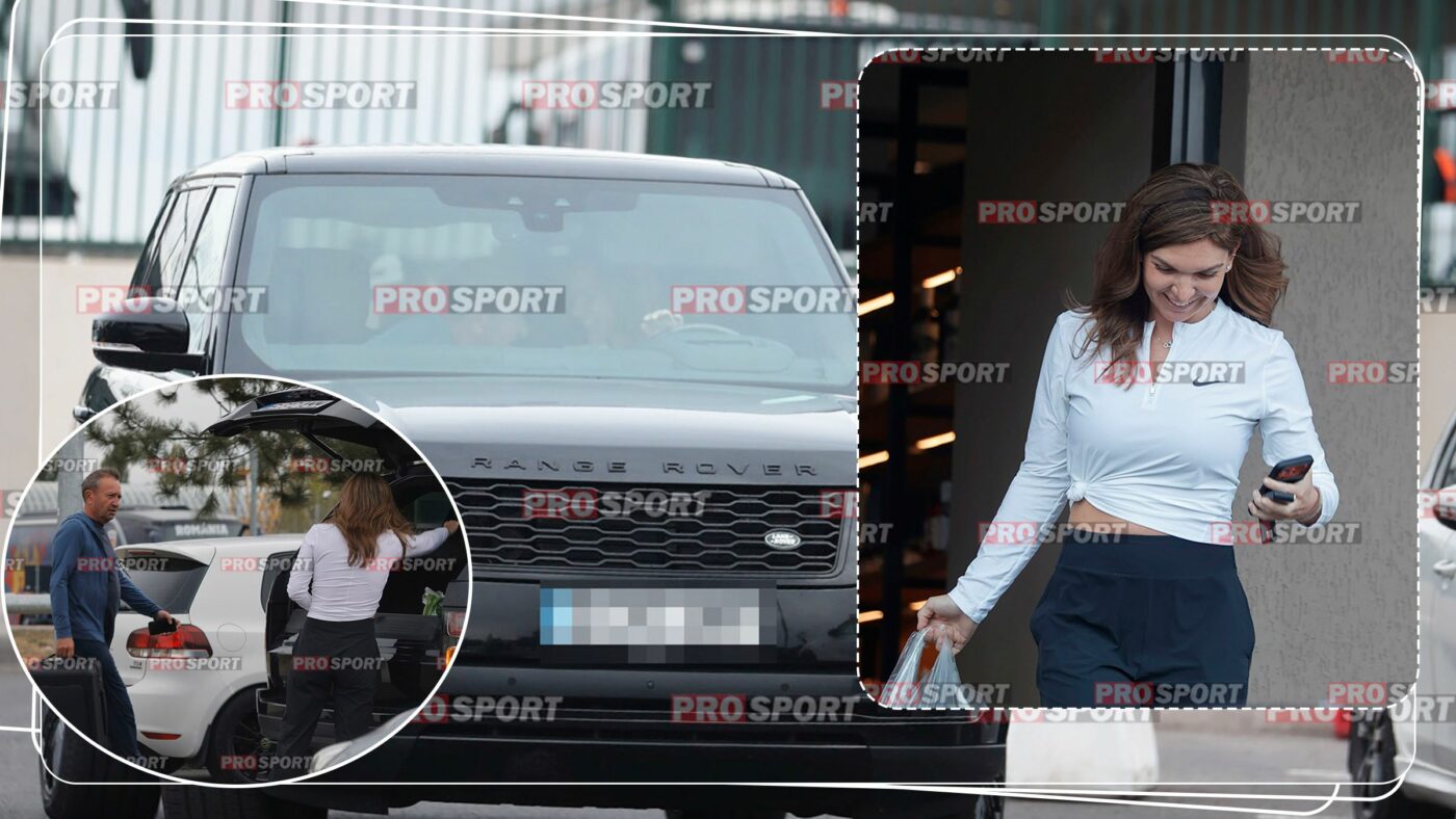 FOTO PAPARAZZI Simona Halep, imaginile momentului cu Dorin Mateiu. Momente de tandrețe în mașină între campioană și milionarul cu 24 de ani mai în vârstă
