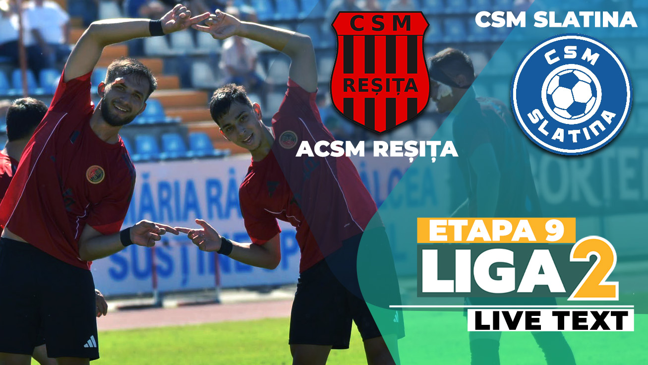 ACSM Reșița – CSM Slatina se joacă ACUM! Magyari ratează singur cu portarul