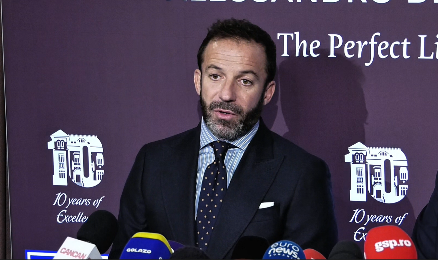 VIDEO Legendarul Alessandro Del Piero a dat verdictul despre Chivu direct de la București: „Îmi frângeți inima”