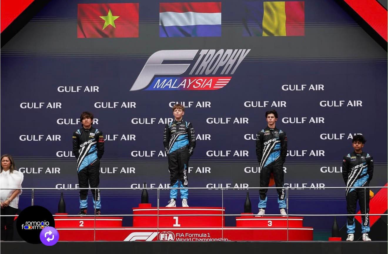 Pilotul David Cosma Cristofor scrie istorie la Sepang: podium pentru România în weekendul de Formula 1 Bahrain Grand Prix – Formula Trophy Malaysia