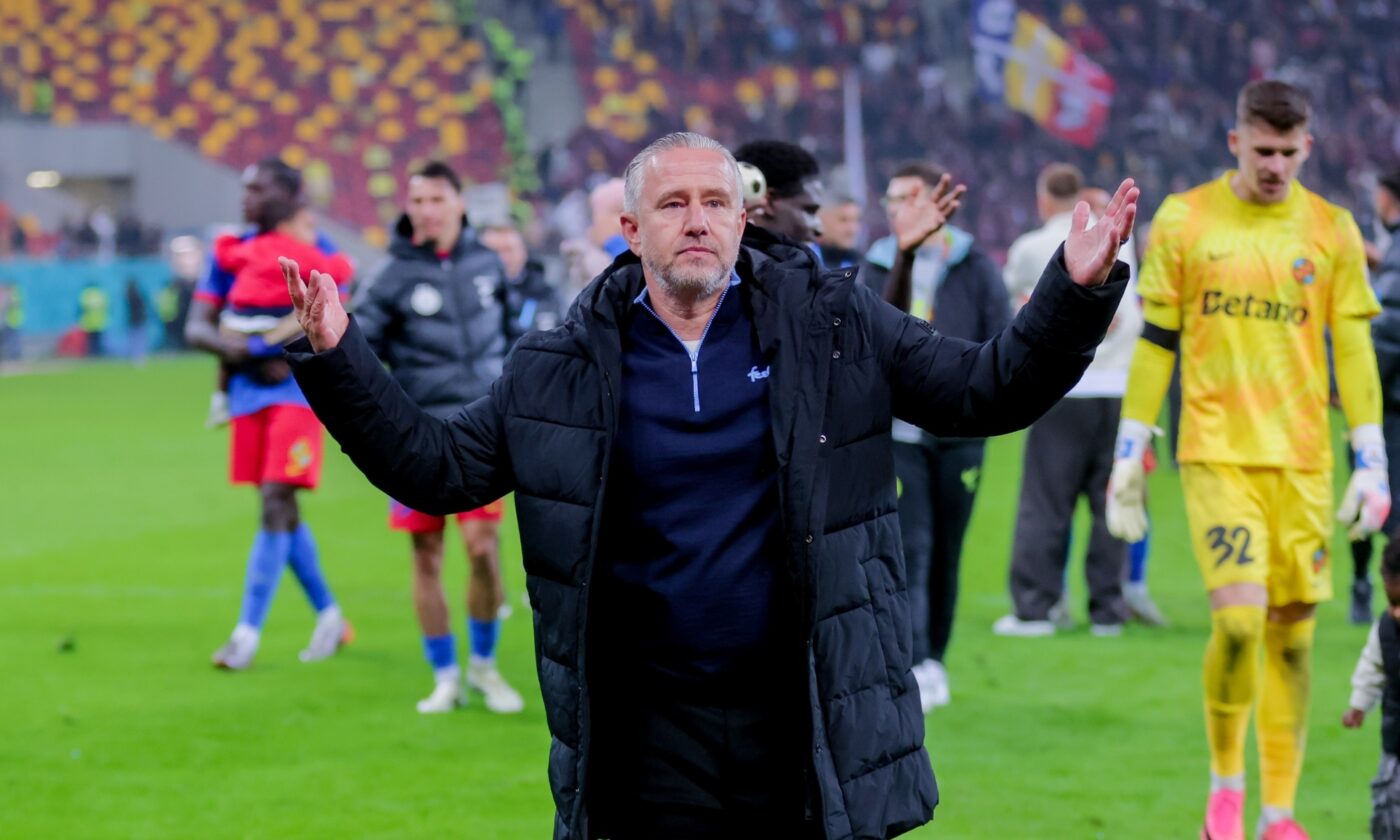 VIDEO Fanii FCSB l-au asaltat pe antrenorul roș-albaștrilor după FCSB – Rapid: „Reghe, nu uita, Steaua este casa ta!”. VIDEO