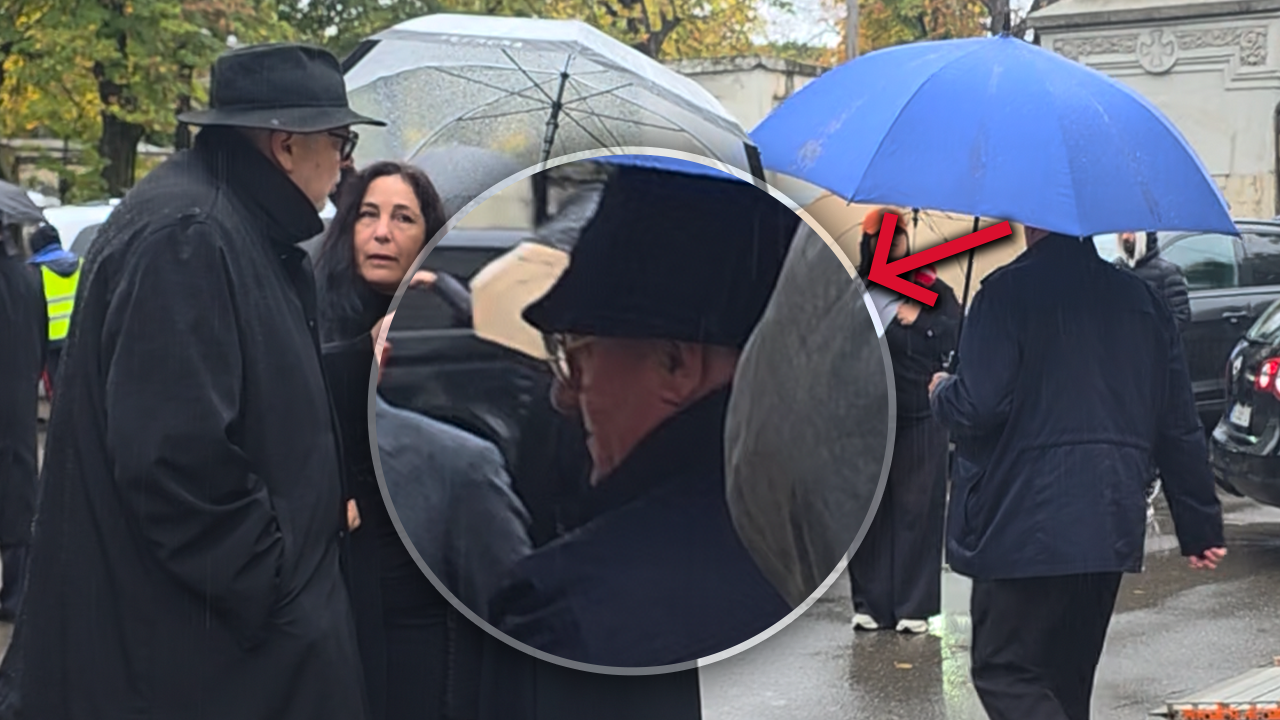 VIDEO „Greii” s-au evitat! Mitică Dragomir nu l-a băgat în seamă pe Gino Iorgulescu la înmormântarea lui Viorel Păunescu, deși a trecut la 2 metri de el