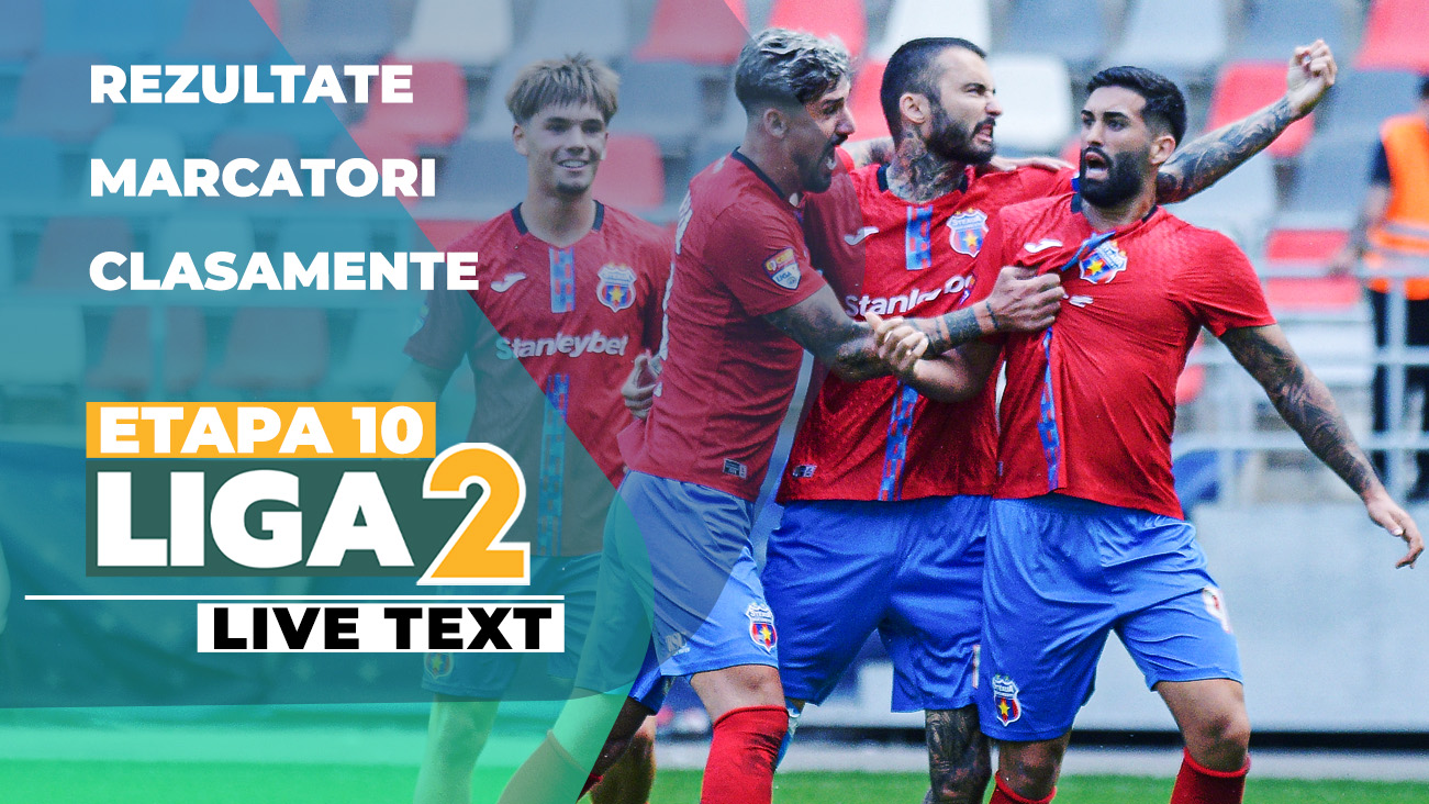 Etapa 10 Liga 2 | Concordia Chiajna obține scorul zilei, dar și CS Dinamo s-a impus la o diferență mare. Rezultat surpriză la Reșița și victorii la limită pentru primele clasate Slatina și Știința Poli