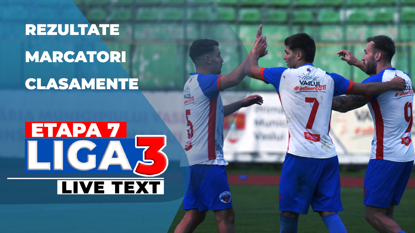 Etapa 7 Liga 3 | CSM Târgu Jiu și Aerostar Bacău au reușit scorurile zilei. FCSB 2 și Dinamo 2, eșec asemănător în fața nou-venitelor în campionat Omega și Oxigen