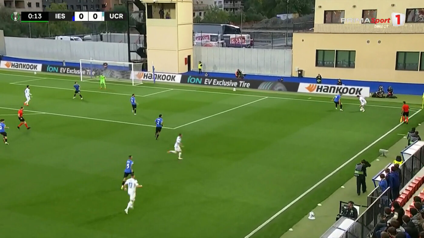 LIVE Inter d’Escaldes – Universitatea Craiova se joacă în etapa 2 din Conference League. Mingea șutată de Lameira este scoasă de sub transversală