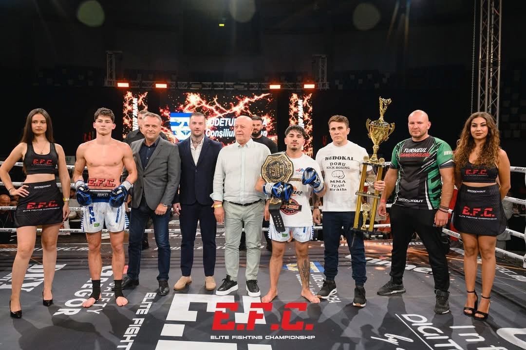Alex Filip a adus „Noaptea Campionilor” la Tulcea! Moment emoționant: Cosmin Brumă a câștigat main eventul și și-a cerut iubita în căsătorie chiar în ring