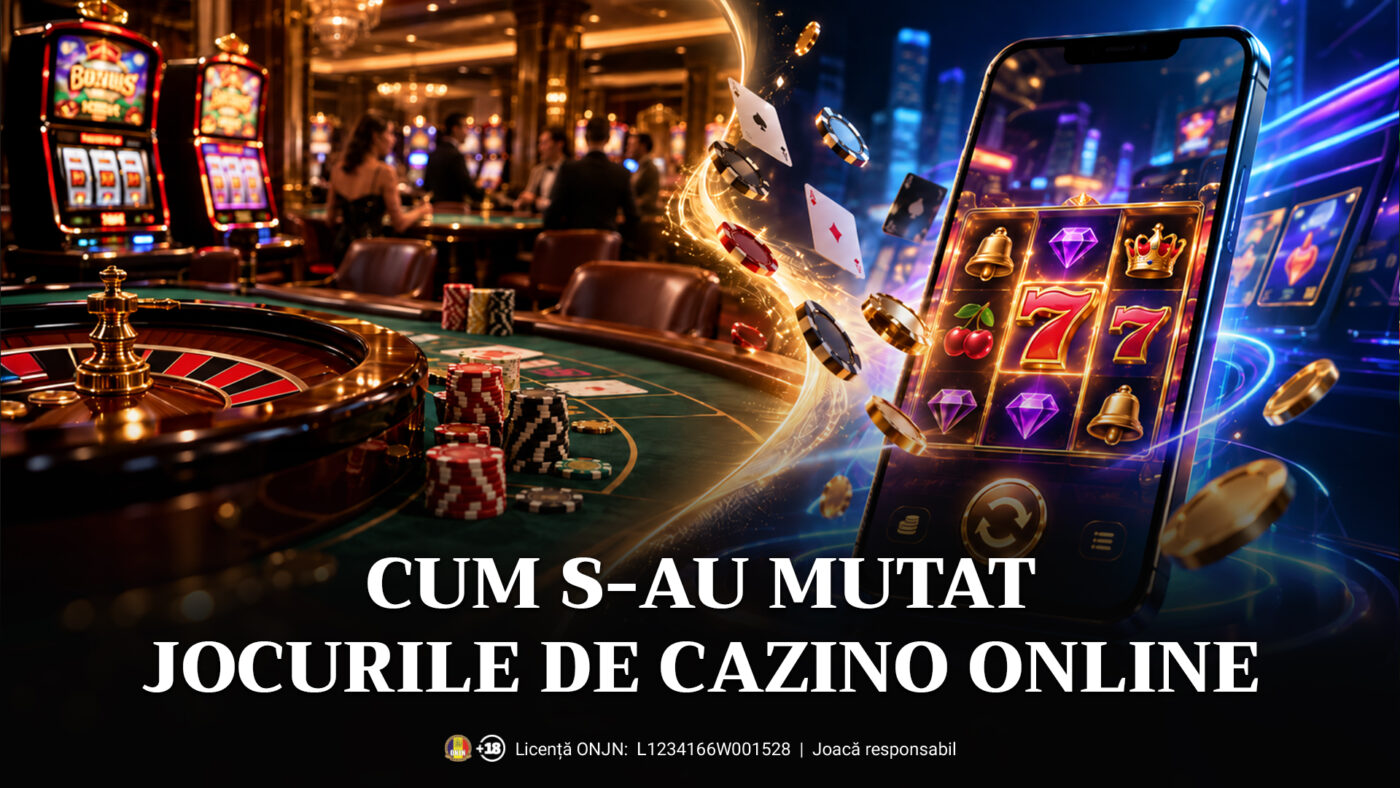 ADVERTORIAL. Cum s-au mutat jocurile de cazino în mediul online?