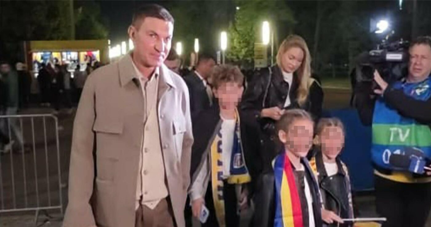 VIDEO Prezență rară pe stadion. Borcea și-a scos nevasta și copiii la meci. Declarații tari ale fostului președinte de la Dinamo