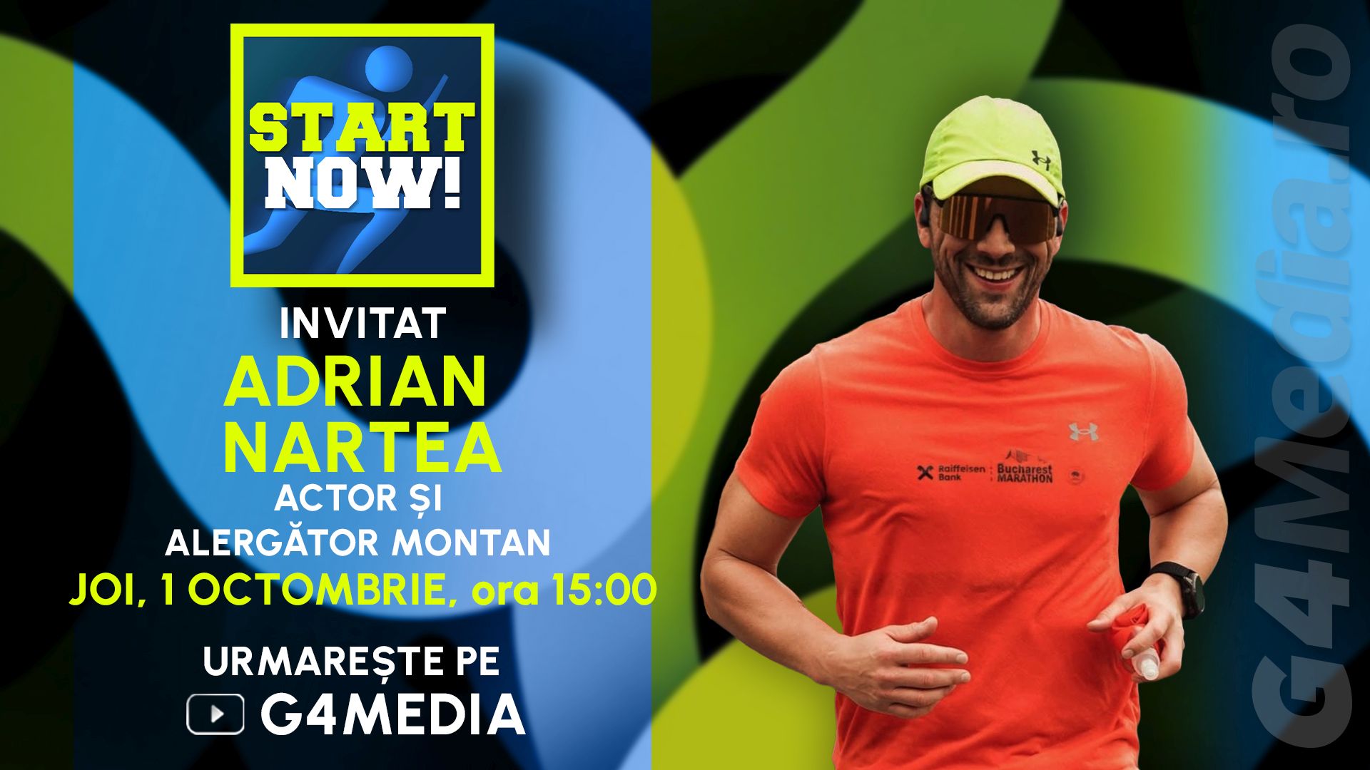 Adrian Nartea spune că sportul i-a modelat relația cu alergarea și actoria