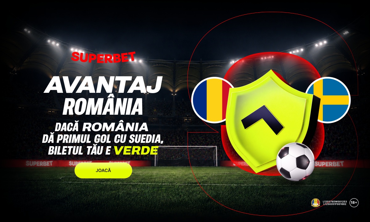 (P) Atenție, se joacă! Avantaj România e din nou la Superbet