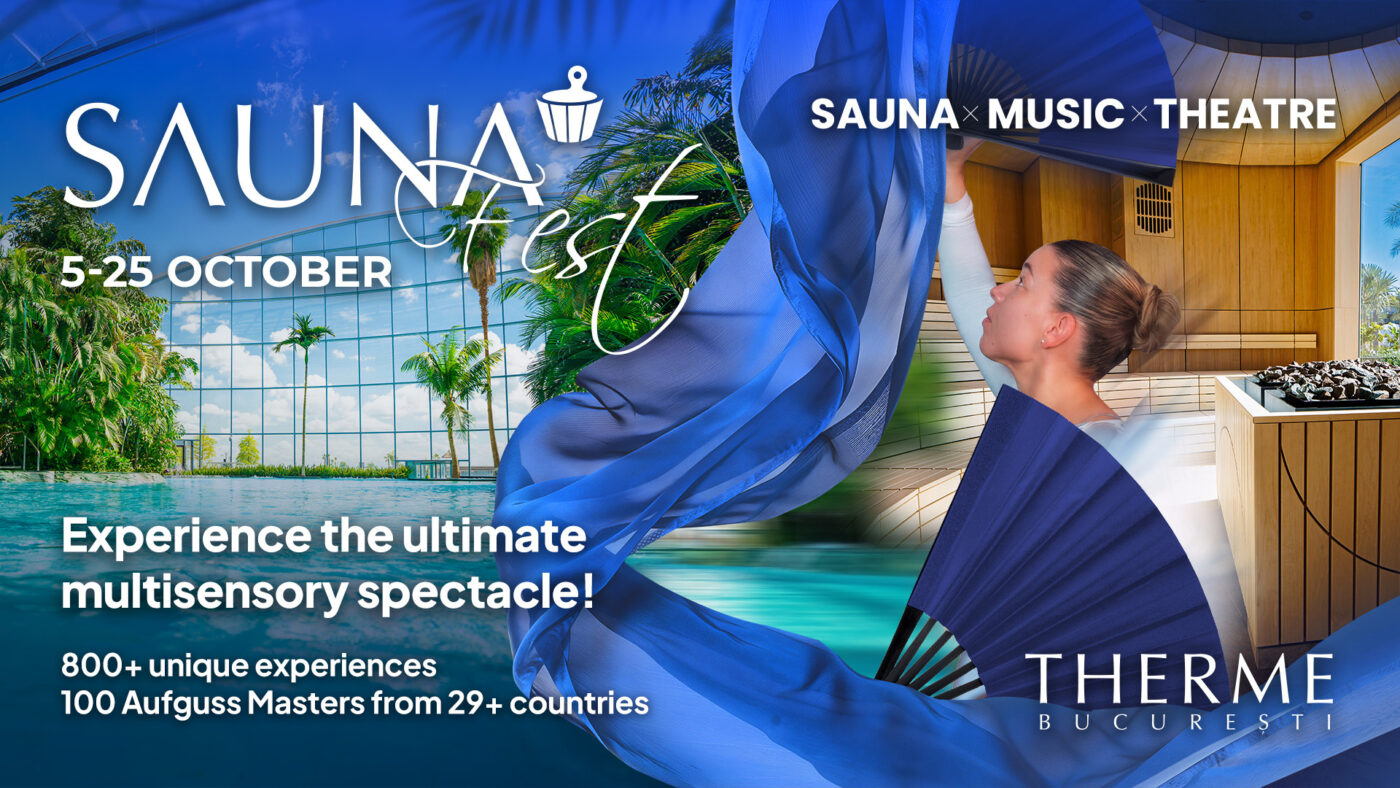 Bucureștiul devine capitala mondială a spectacolelor în sauna: Sauna Fest 2026 aduce peste 800 de experiențe la Therme Bucuresti